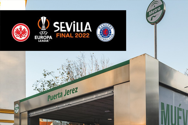 Metro de Sevilla ampliará el horario y reforzará el servicio el miércoles para dar cobertura a la final de la Europa League.